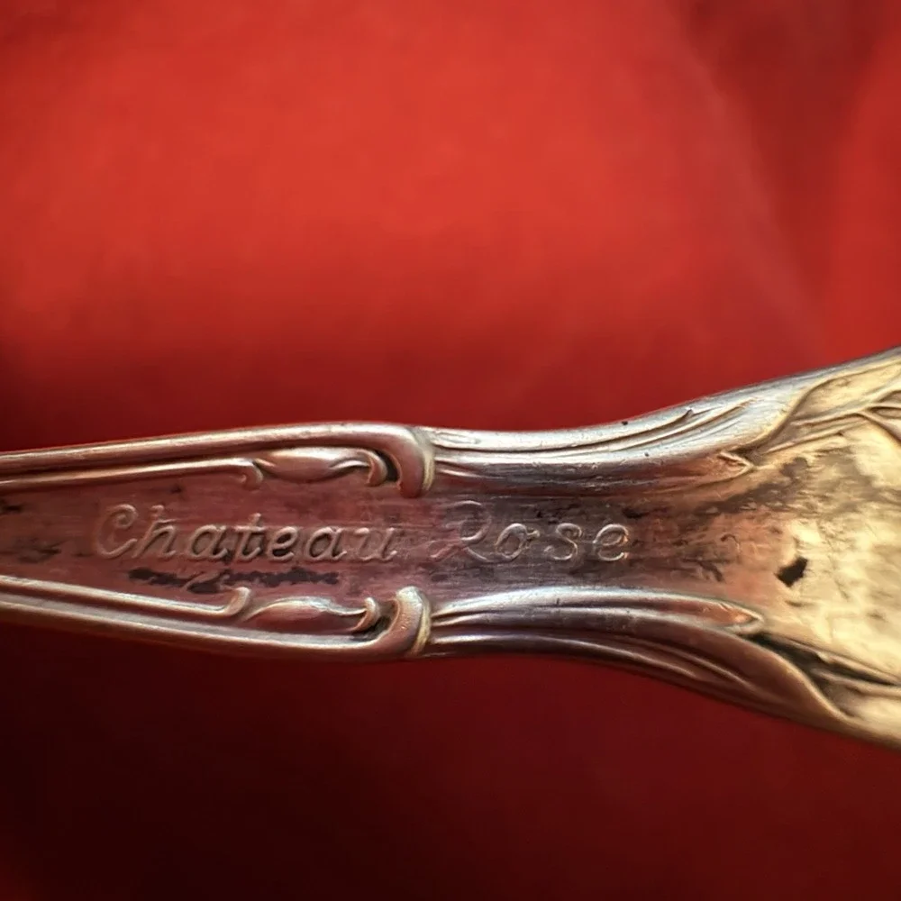 Vintage Alvin Chateau Rose Sterling Silver Baby Fork 4 1/8